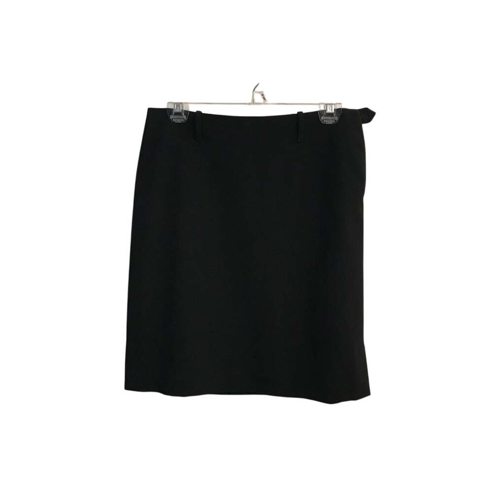 Max studio black lined skirt with side zip 4